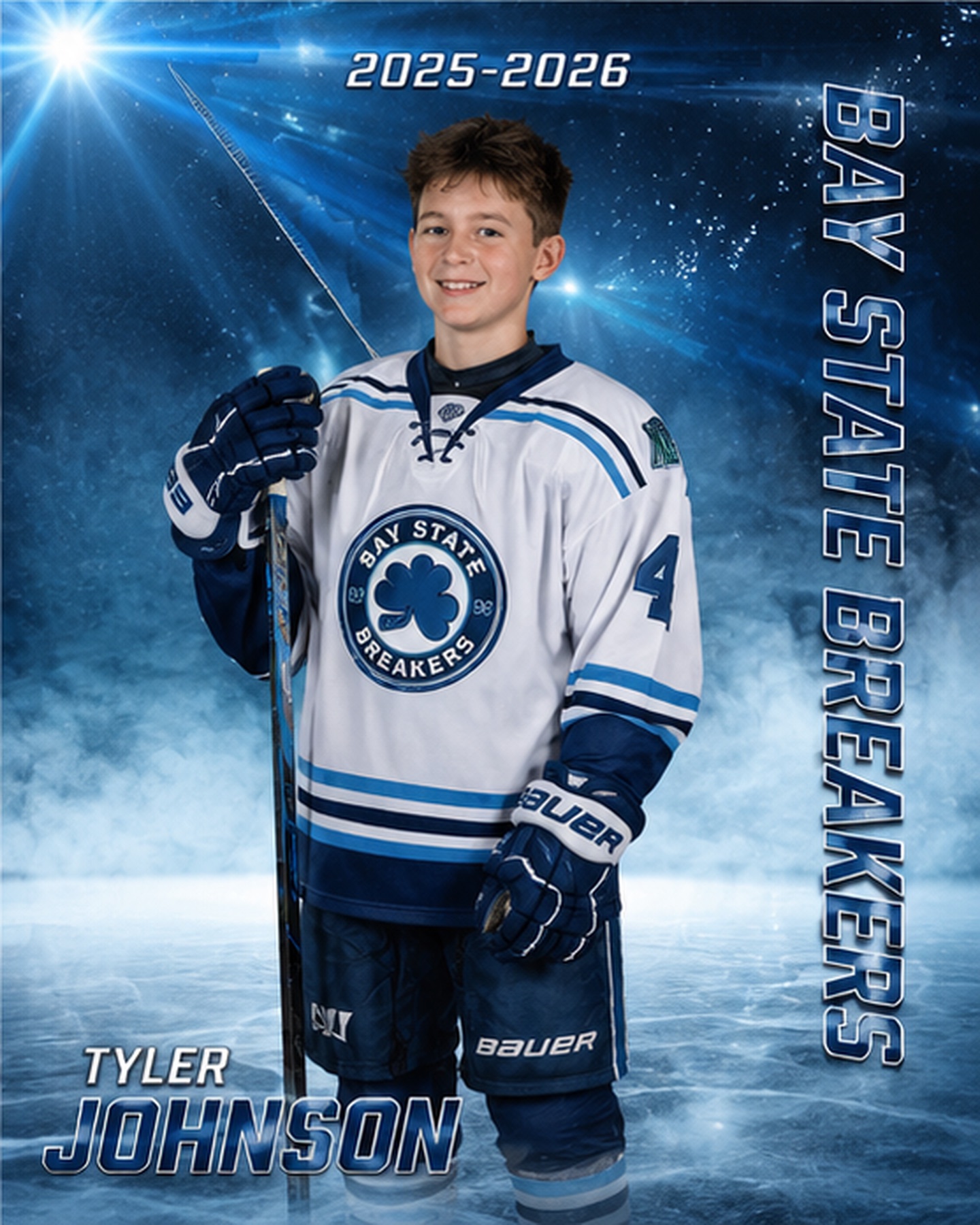 NESP hockey player product sample