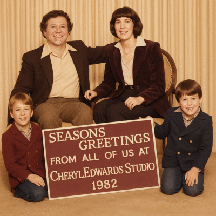 The Edwards family studio in 1982