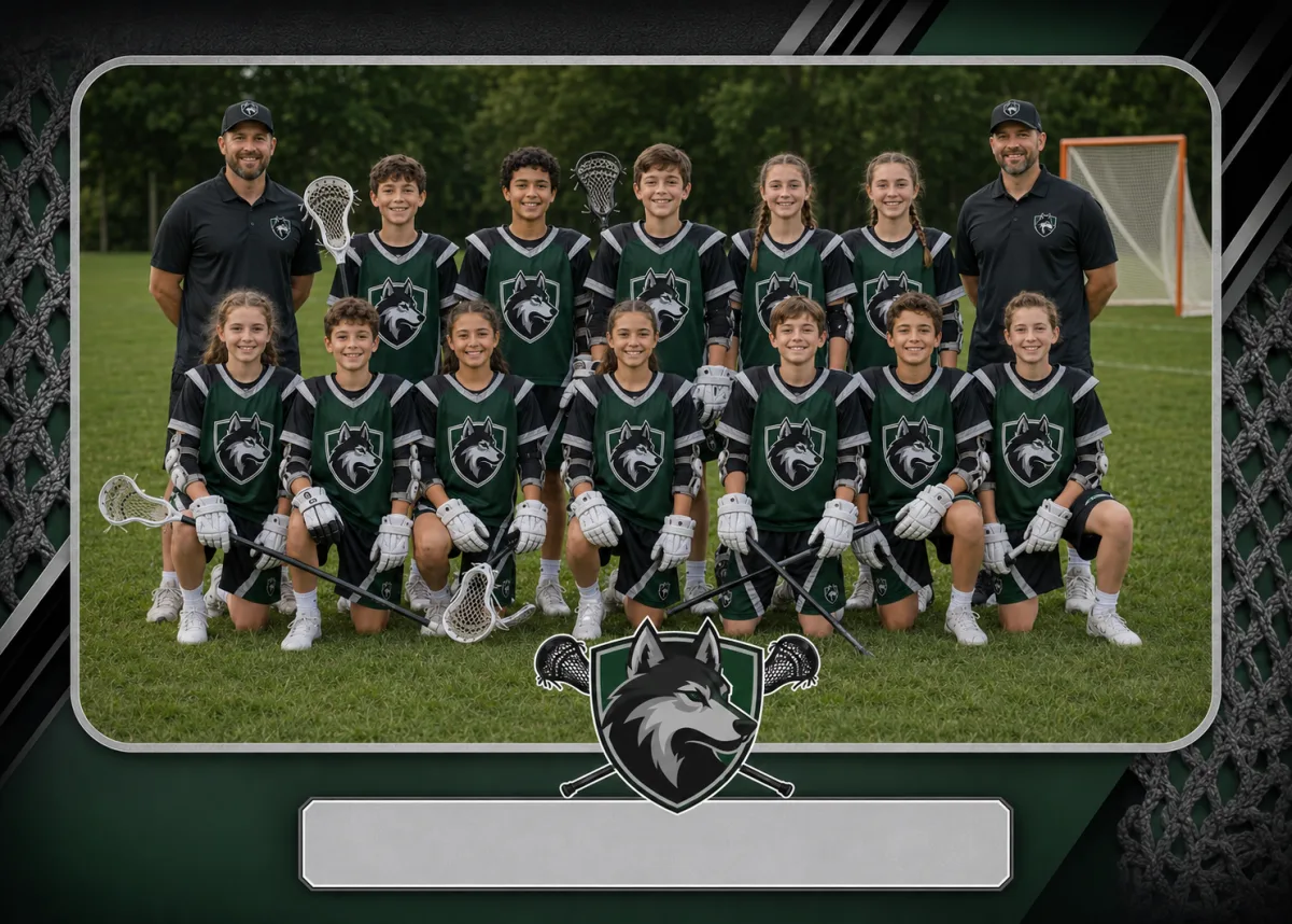 Digital Only lacrosse team photo sample