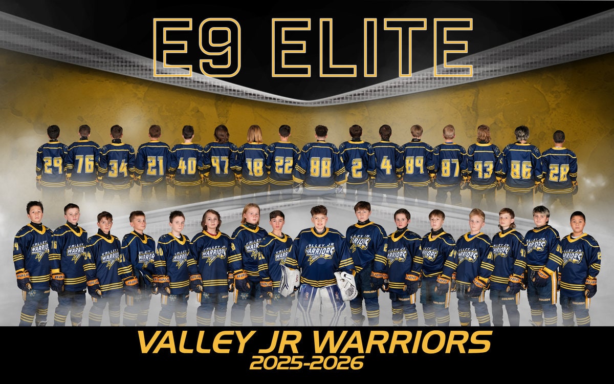 Virtual Plus E9 Elite hockey team composite sample selected by Craig